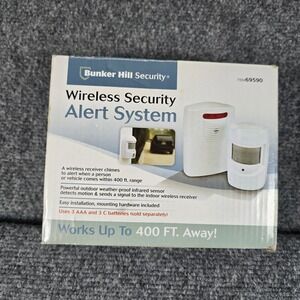 Bunker Hill Security Wireless Alert System Motion Sensor Receiver 400ft Range‎